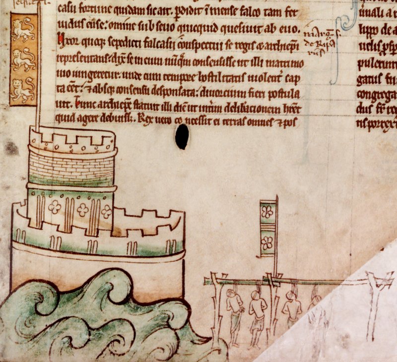 The siege of Bedford Castle and the execution of its garrison (1224)